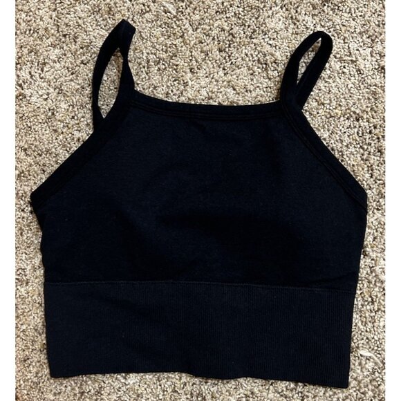 2 ~ PRO-FIT Women's Sports Bra Black & Tan ~ Size M - Picture 7 of 9